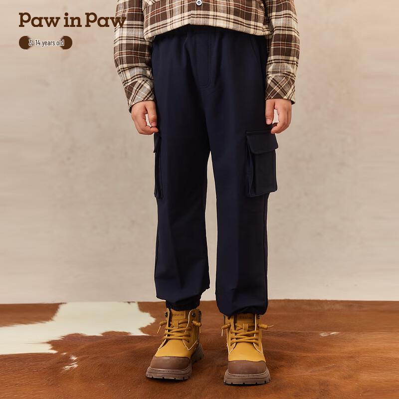 PawinPaw Boys  Cartoon Bear Casual Cargo Pants 120