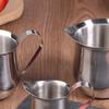Kaffee Milchaufschäumkännchen Tasse Küche Edelstahl Milchkännchen 60-240ML Messbecher mit Ausgießer Kaffeegeschirr