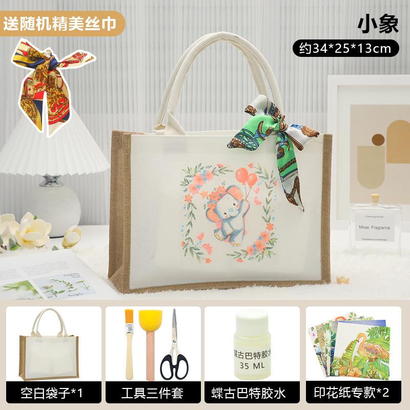 Unique Butterfly Cap Handmade Tote Bag Diy Project Kit Perfect For Creative Gifts