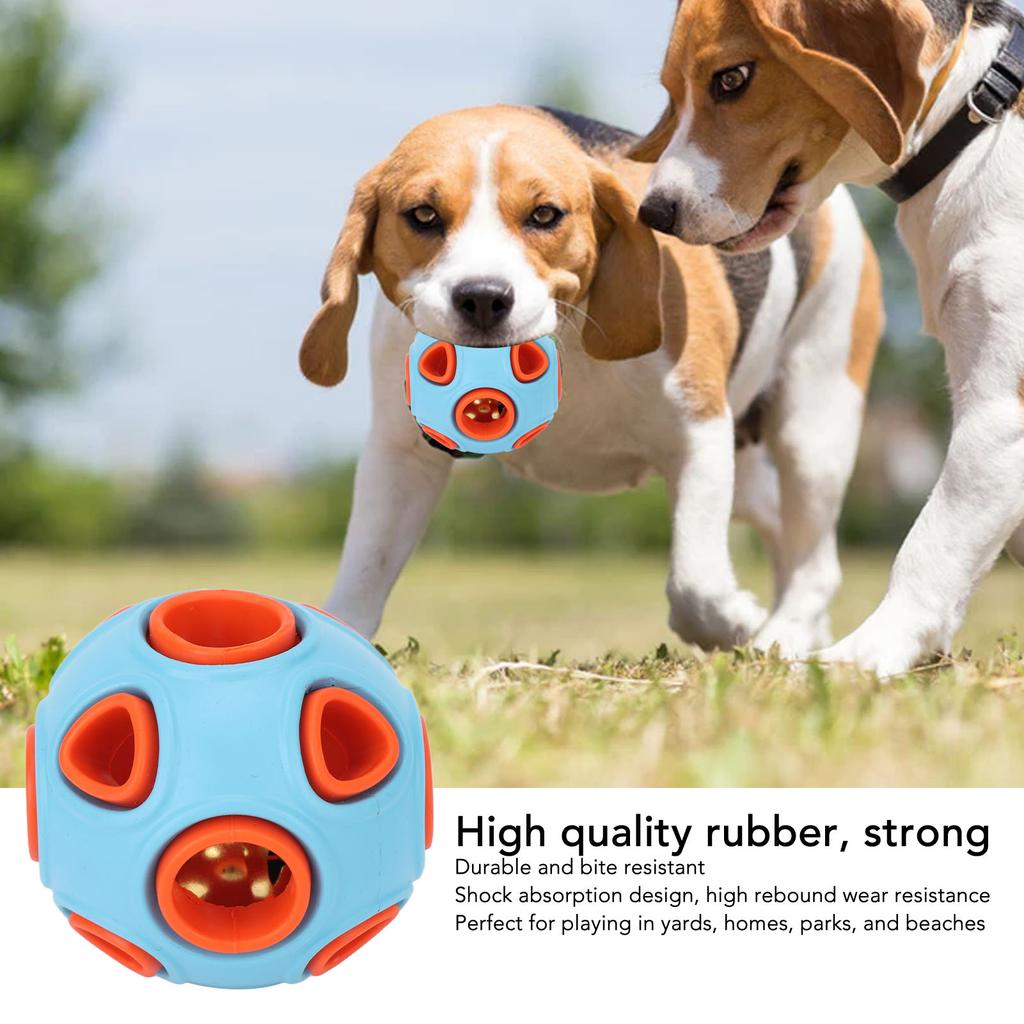 Dog Toy   Bite Resistant   Rubber Interactive Pet Food Dispensing Toy   with   Sound for Dogs Cats