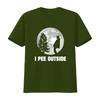 I Pee Outside Love Peeing Funny Camping T Shirt vintage Washed Stylish Breathable Comfortable Versatile graphic homme Soft