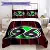 Hannover 96 Pattern Bedding Uilt Set Uilt Cover Pillowcase Home Decoration Birthday Gift (1 * Duvet Cover + 2 * Pillowcase Without Core)57