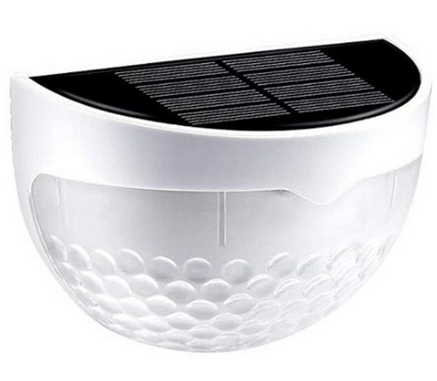 

Сонячне зовнішнє напівкругле освітлення огорожі: Ідеально підходить для ночі, тіні, сходів і саду Warm light білий