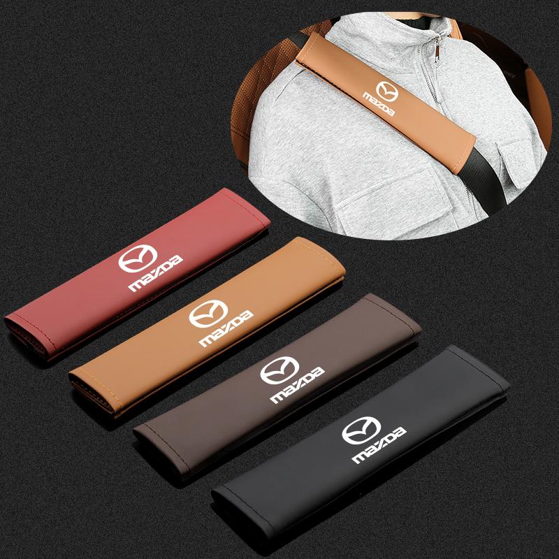 Car Seat Belt Interior Accessories Seat Belt Cover Interior For Mazda 3 6 CX5 2 CX3 CX9 MX5 RX8 Axela Demio Atenza MS GJI