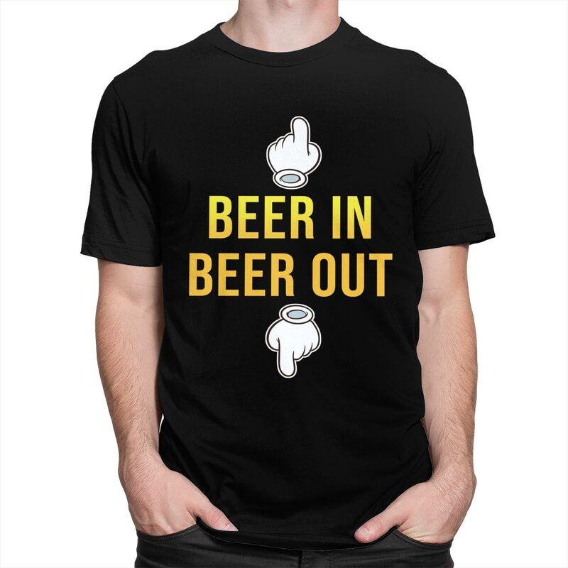 Custom Beer In Beer Ou T Shirts Men 100 Cotton Tee Tops Tshirt Casual Tshirt