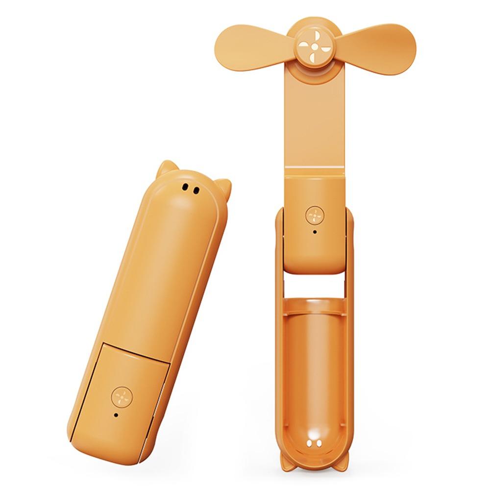 

Portable Mini Kitten Fan 1200mah Home Handy Portable Charger Multifunctional Office Silent Fans оранжевый