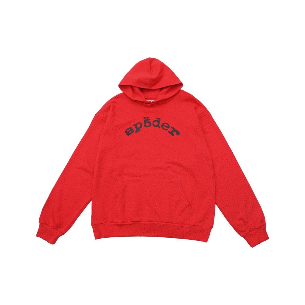 American street autumn and winter new hip hop ins wind full of hot diamonds Internet celebrity same hooded terry sweater multi-color