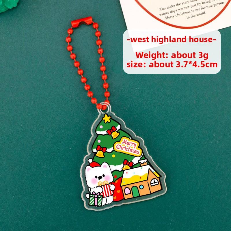 Cartoon Christmas Tree Keychain Pendant, Student Cute Bag Pendant, Christmas Decoration Small Gift
