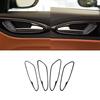 4Pcs For Alfa Romeo Giulia 2017-19 Carbon Fiber Interior Door Handle Cover Trim