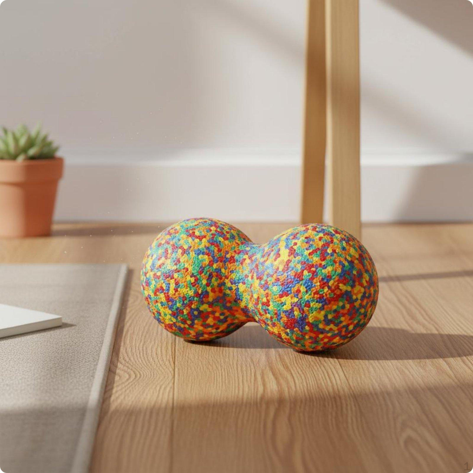 Peanut Massage Ball Textured DoubleLobed Foam Roller Lightweight Handheld for 8x16cm Peanut Ball D