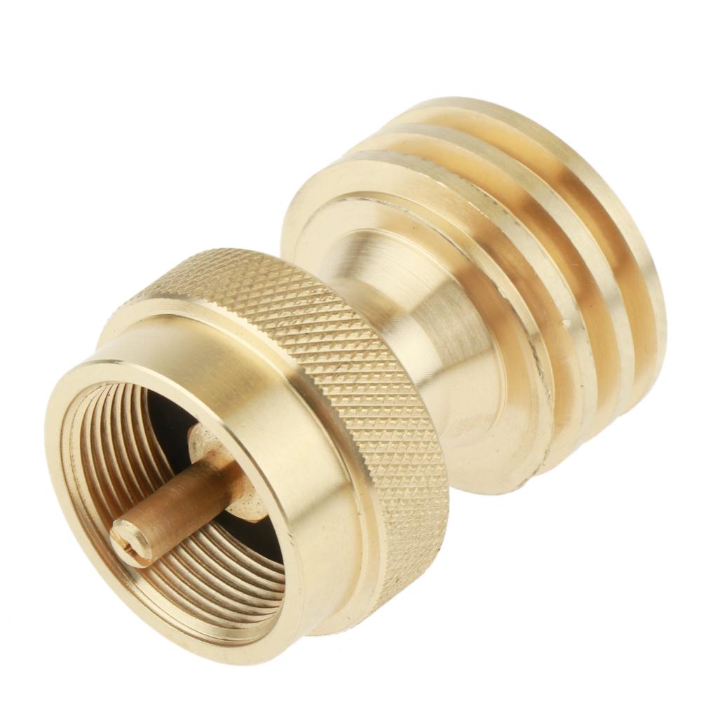 Universal Brass LP Gas Steel Bottle Tank Adapter Converter Connector