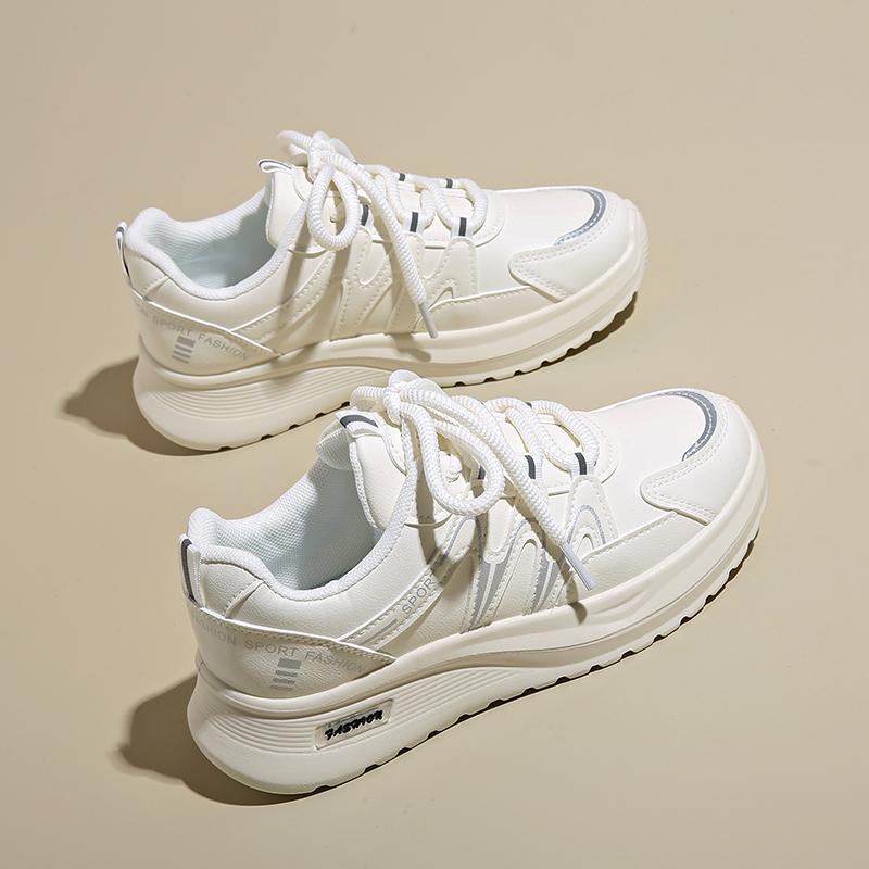 Chunky Sneakers for Women Lightweight Mesh Fashion White Casual Running Trainer Shoes Ladies Walking Sports Tennis