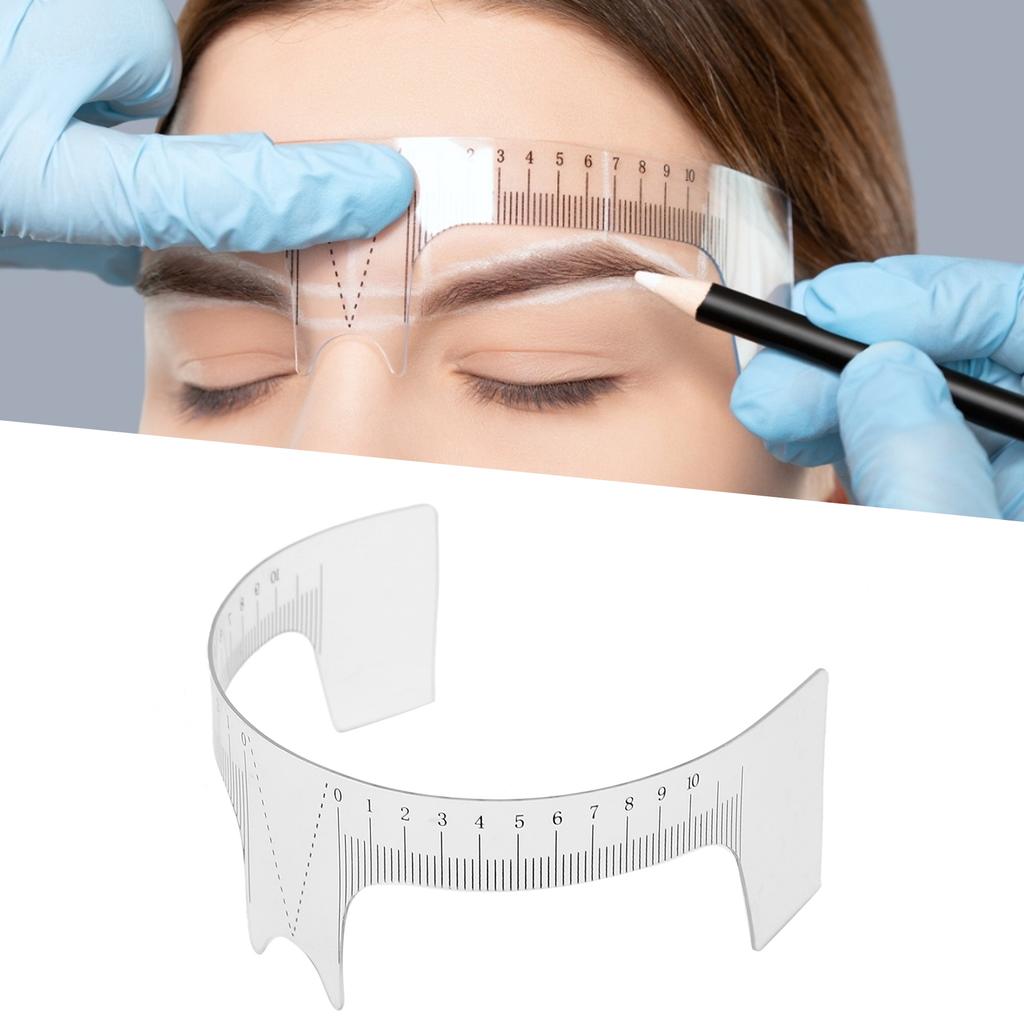 Régua de posicionamento de sobrancelha profissional, régua de design de formato de sobrancelha para microblading, ferramenta de medida A