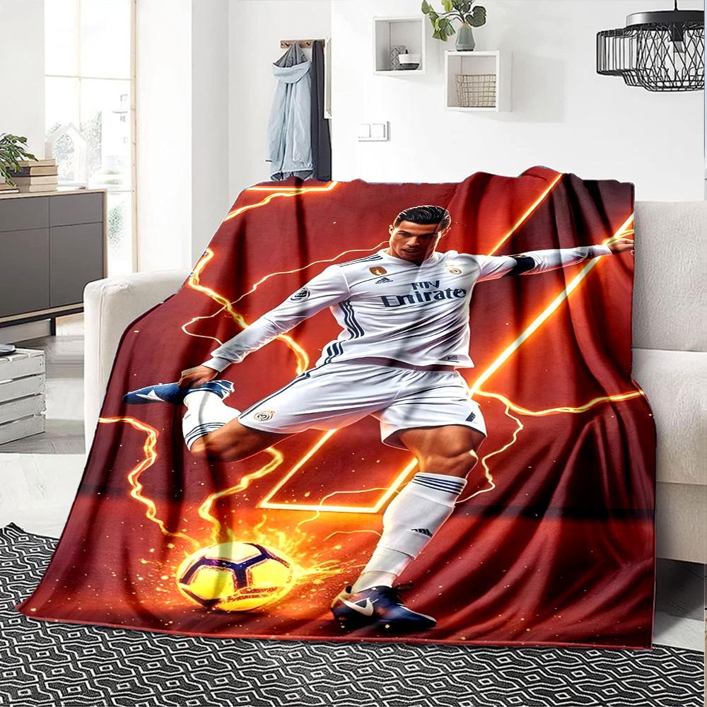 1pc Number 7 Soccer Blanket, Gift, for Men and Women, Soft Blanket, Good for Sofa Bed Couch Travel, Lightweight Flannel Blanket