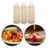 3 Condiment Bottles, Dispenser, Refillable, Empty, for Restaurants, Syrup, Ketchup Travel