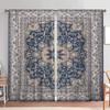 2pcs Ethnic Carpet Style Printed Curtains   Suitable for Gifting To Family and Friends   Semi Blackout Curtains