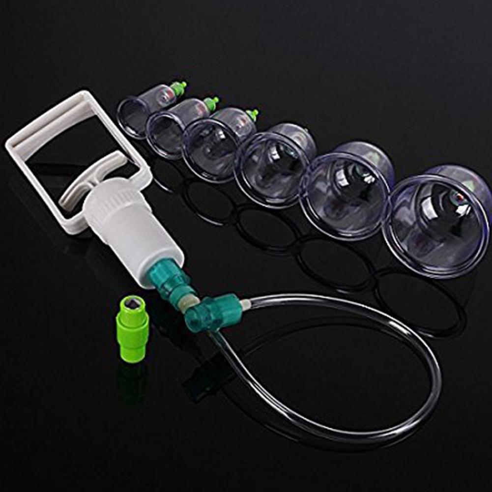 12 Pcs/set Chinese Vacuum Cupping Kit Pull-out Style Body Cupping Healthy Kit