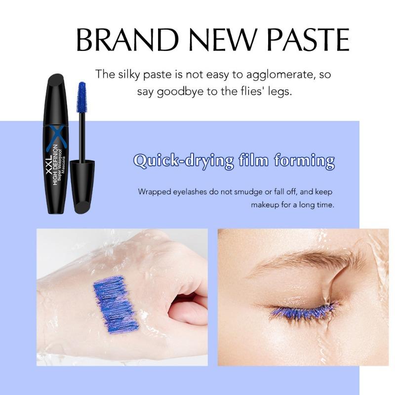 Blue Mascara Creates Thicker Eyelashes Without Smudging. Long Lasting Waterproof and Sweat Proof Mascara For. Perfect Christmas and Halloween Gift.