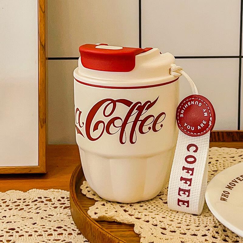 Набор двойных стаканов-термосов из нержавеющей стали в стиле Coca-Cola для пары