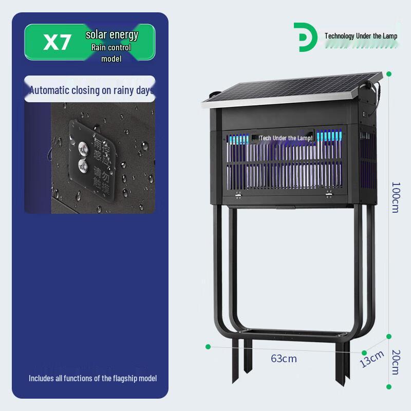 Outdoor Solar Waterproof Mosquito and Insect Killer Lamp