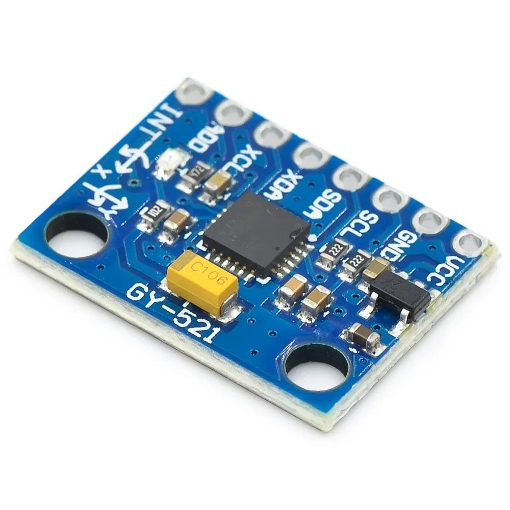 1pcs GY-521 MPU-6050 MPU6050 3 Axis Analog Gyroscope Sensors + Accelerometer Module IIC I2C For Arduino Quadcopter Drone 3-5V