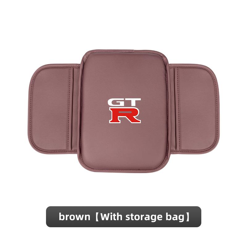Car Leather Armrest Box Heighten Protective Pad Decoration For Nissan Juke Leaf Qashqai Patrol Pathfinder X-Trail Nismo Murano