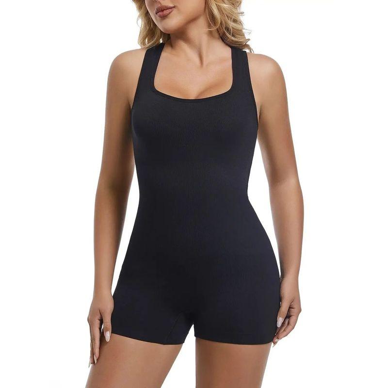 

Back Hollowed out Slim Fitting Jumpsuit Back Cut Out Silm Jumpsuit black M(M)