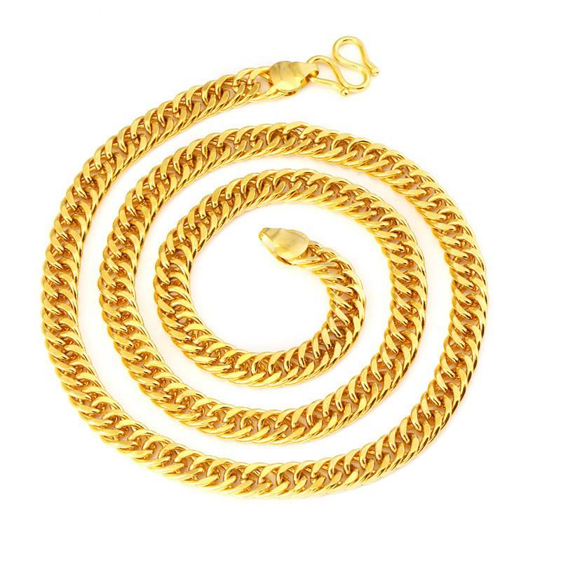 Neues Design Ineinandergreifende Boss-Kette: Vietnam Sandgold Halskette mit langanhaltender Farberhaltung
