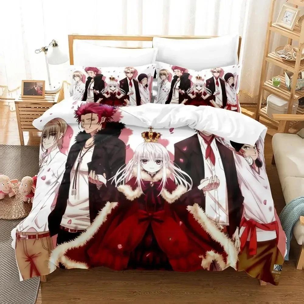 K Projekt Mikoto Suoh No Blod! Kein Knochen! Keine Asche! Bettwäsche-Set mit Kissenbezug Bett Weiche Bettdecke Weiche Decke Super King-Size Maße