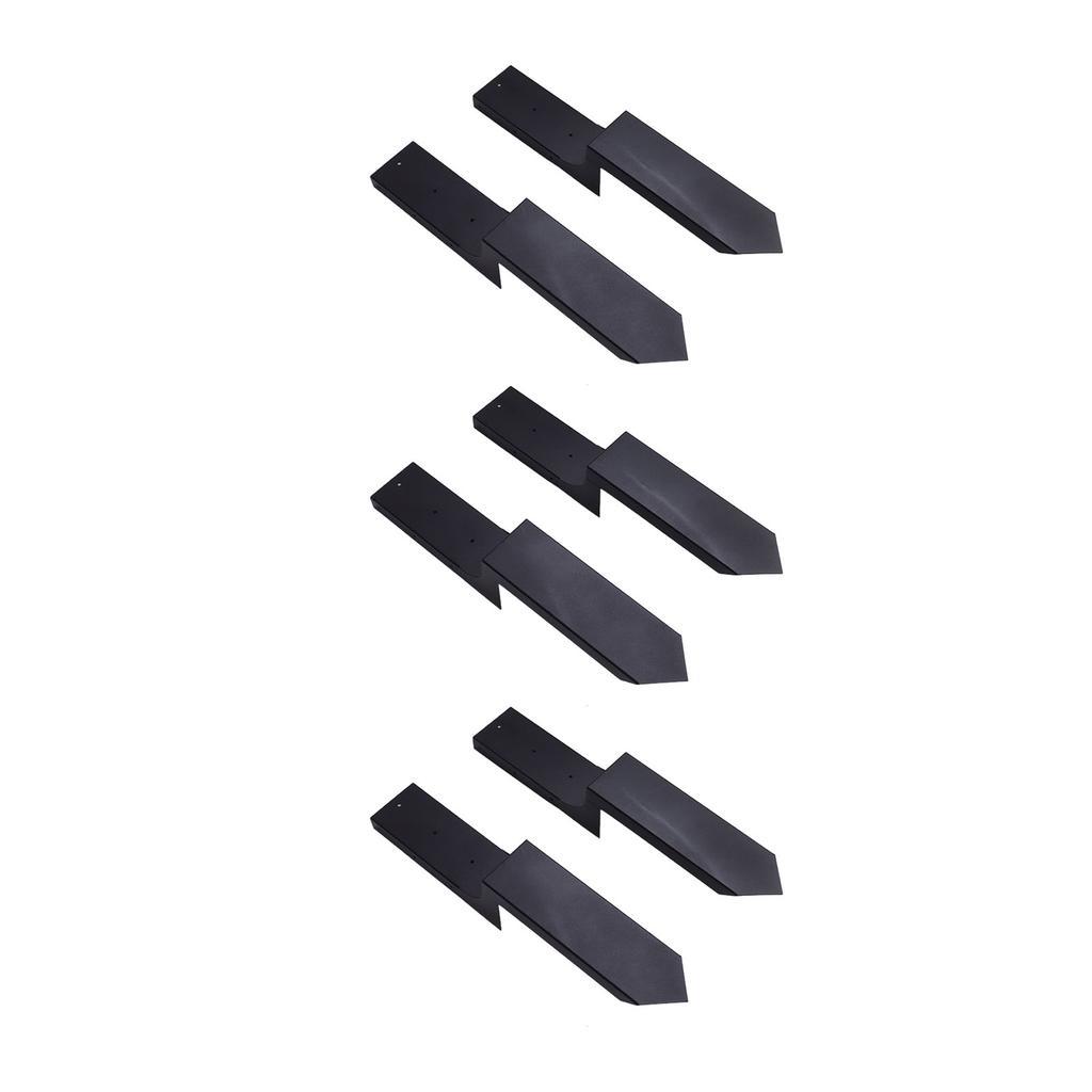 6 PCS Fence Post Repair Kit H Shaped Cold Rolled Steel Wooden Fence Post Repair for Repairing