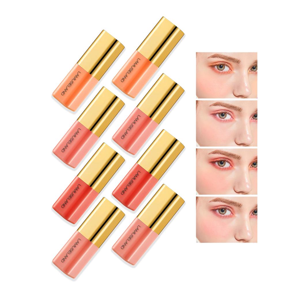 LAMUSELAND Gold Coast Series Juice Liquid Blush Mini Cute Gold Tube Liquid Blush