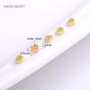 Trendy 18K Gold Plated Brass Triangular Beads Smooth Spacer Beads Supplies For Jewellery Making DIY Handmade Crafts Wholesale