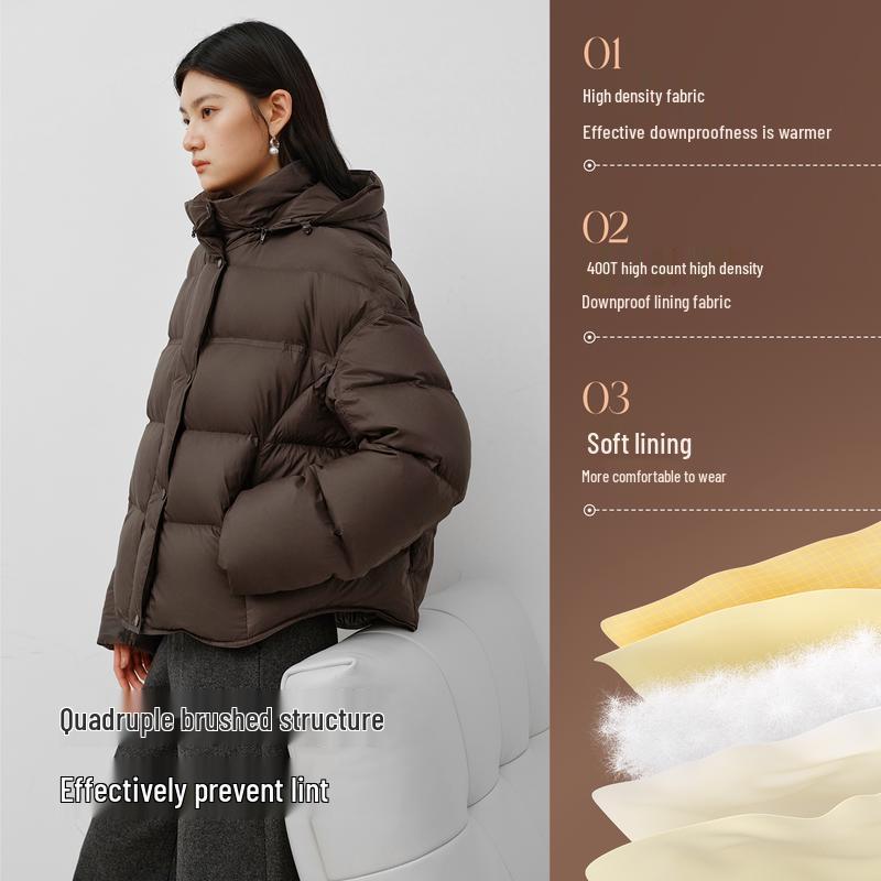 Aolaiyi Women's Lightweight Goose Down Puffer Jacket