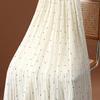 Jupe d'été 2026 pour femme à taille haute à pois en mousseline - Style coréen polyvalent avec design plissé