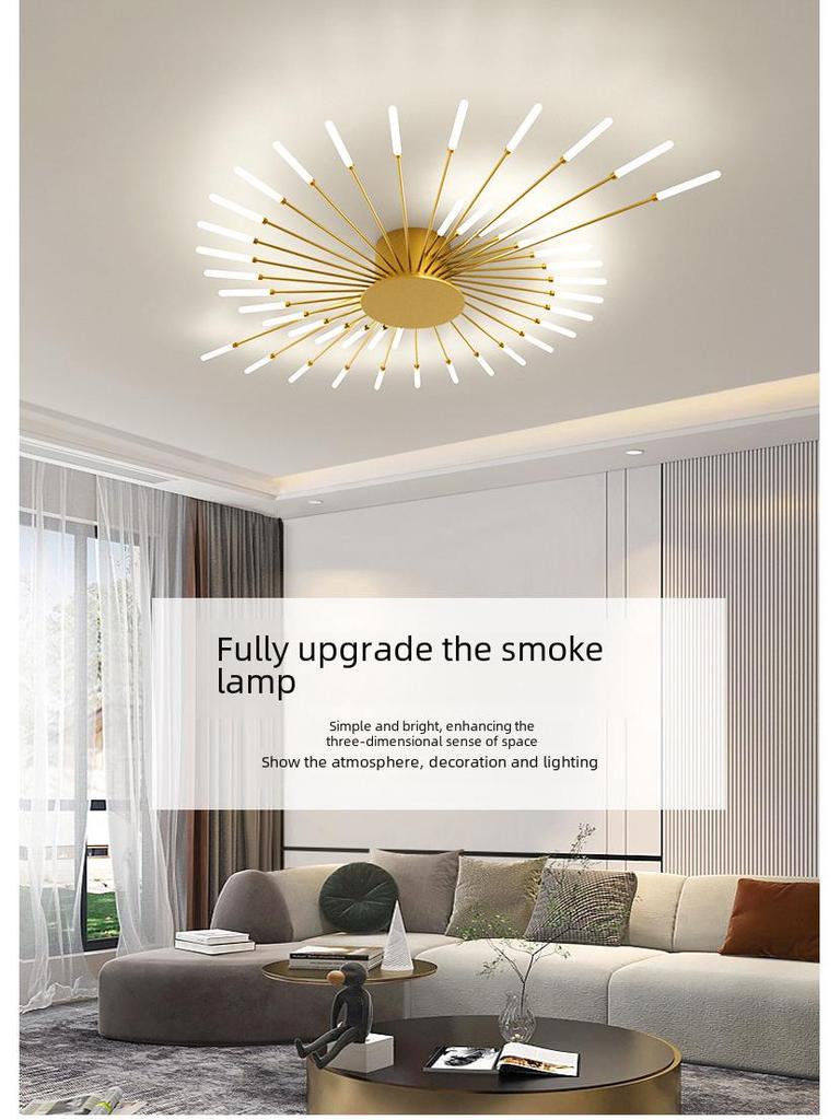 Vortex Fireworks LED Ceiling Lamp for Living Room, Hall, Restaurant, and Bedroom