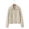 2025 Autumn/Winter Women's Double Zipper Lapel Cardigan Sweater - Versatile Casual Top