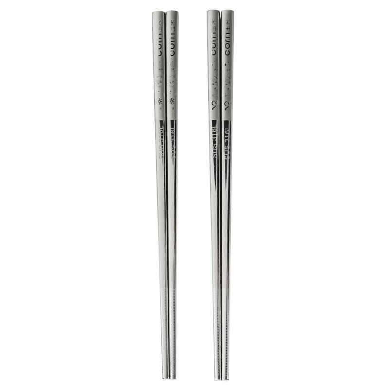 CORN Nezha 316L Stainless Steel Children s Chopsticks 1 Pair