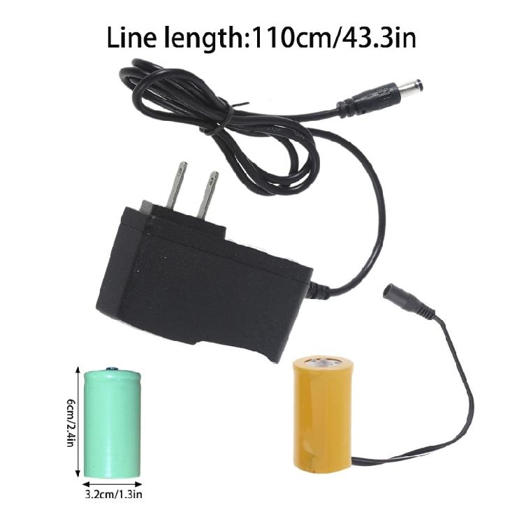 LR20 D Battery Eliminators ACPower Supply Cable Replace 2PC 1.5V Battery for LED