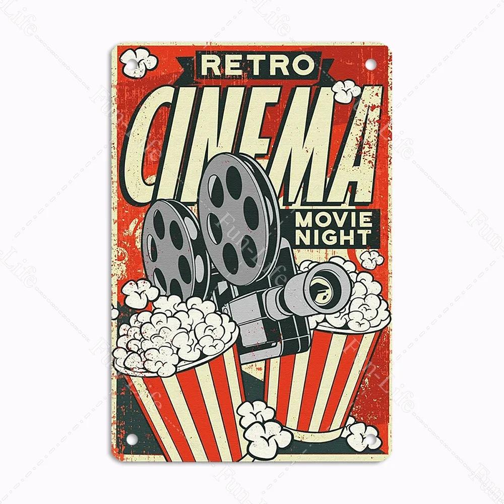 Feature Movie Vintage Posters Show Metal Tin Sign Retro Plaque Cinema Decor Hobby Bedroom Wall Decoration x cm