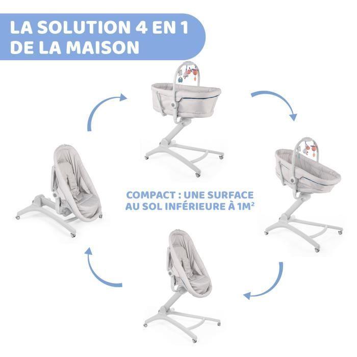 CHICCO Hojdací lehátko 4 v 1 - Baby Hug - Ledový