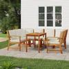 Vidaxl 7-Piece Garden Furniture Set With Cushions, Solid Acacia Wood