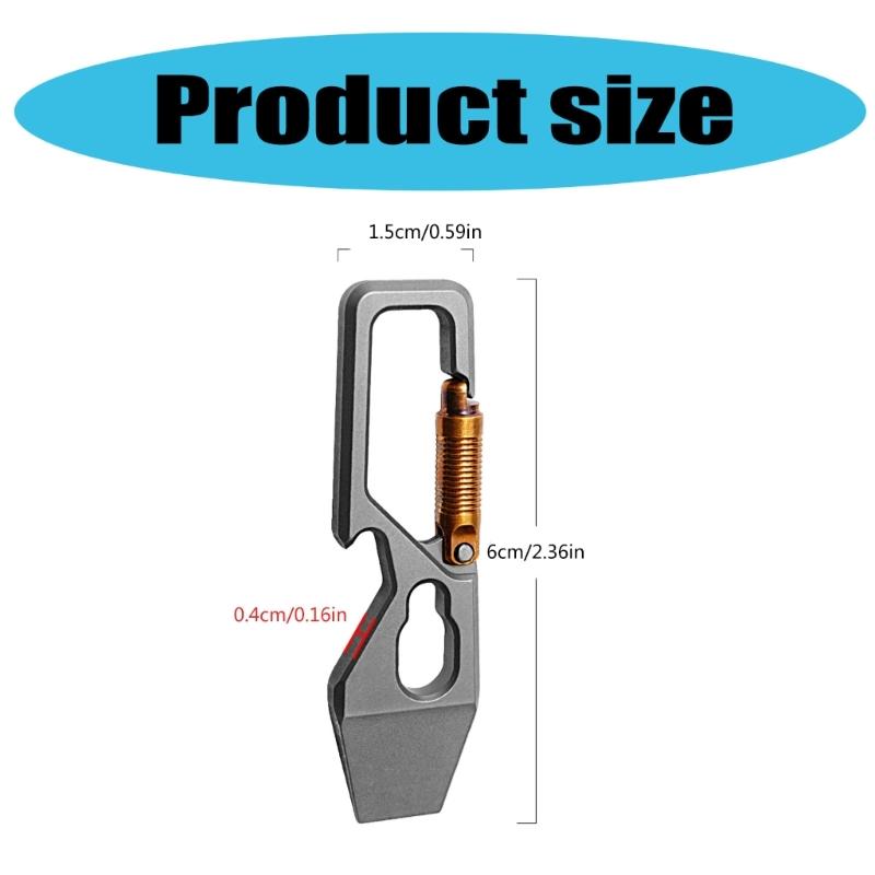 Multifunction Waist Quick Hanging Keychain Buckle Key Hook Snap Clip Titaniums Alloy Keychain Key Buckle Carabiner Clip