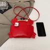 Damen Krabben Schultertasche - Verstellbarer Schultergurt, Glänzende rote krabbenförmige Clutch, Lustige Tier-Umhängetasche, Leicht, Modisch und kreativ
