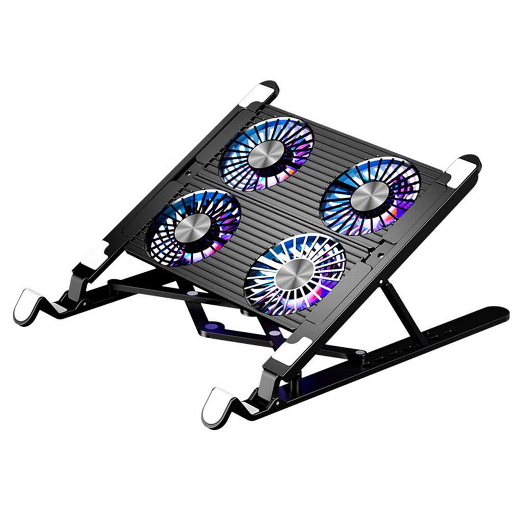 Portable Laptop Cooling Pad Radiators Stand with 7 Adjustable Height Keep Your Notebook Cool and Stable Performances