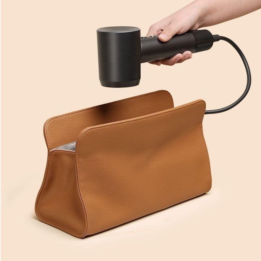 Large Capacity Curling Iron Storage Bag Magnetic Closure Travel Hair Styling Case  Travel Use