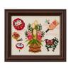 COSMO Embroidery Sparkling Japanese Seasons Lucky Finished X 14cm Kit (New Year's Charms) No. 522406. Size Approx. 16.5cm