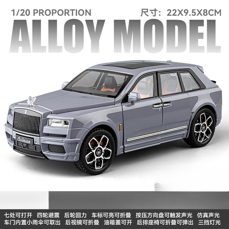 1:20 Cullinan SUV Tout-Terrain Alliage Moulé Sous Pression Modèle Réduit Voiture Véhicule Collection Jouet Pour Garçon Adulte Cadeau de Festival Petit Ami