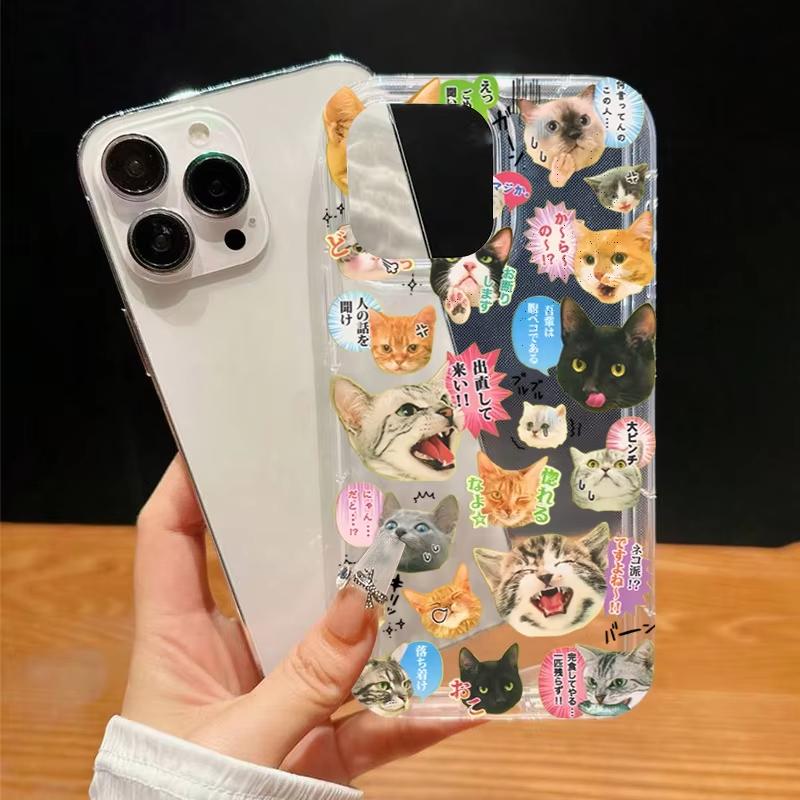 Cat Union Print Clear Phone Case for Xiaomi Redmi Note 13 12 11 Pro Plus 4G 5G 10 9 9S 8 Pro Redmi 12C 10C 9C 9A 9T Cover