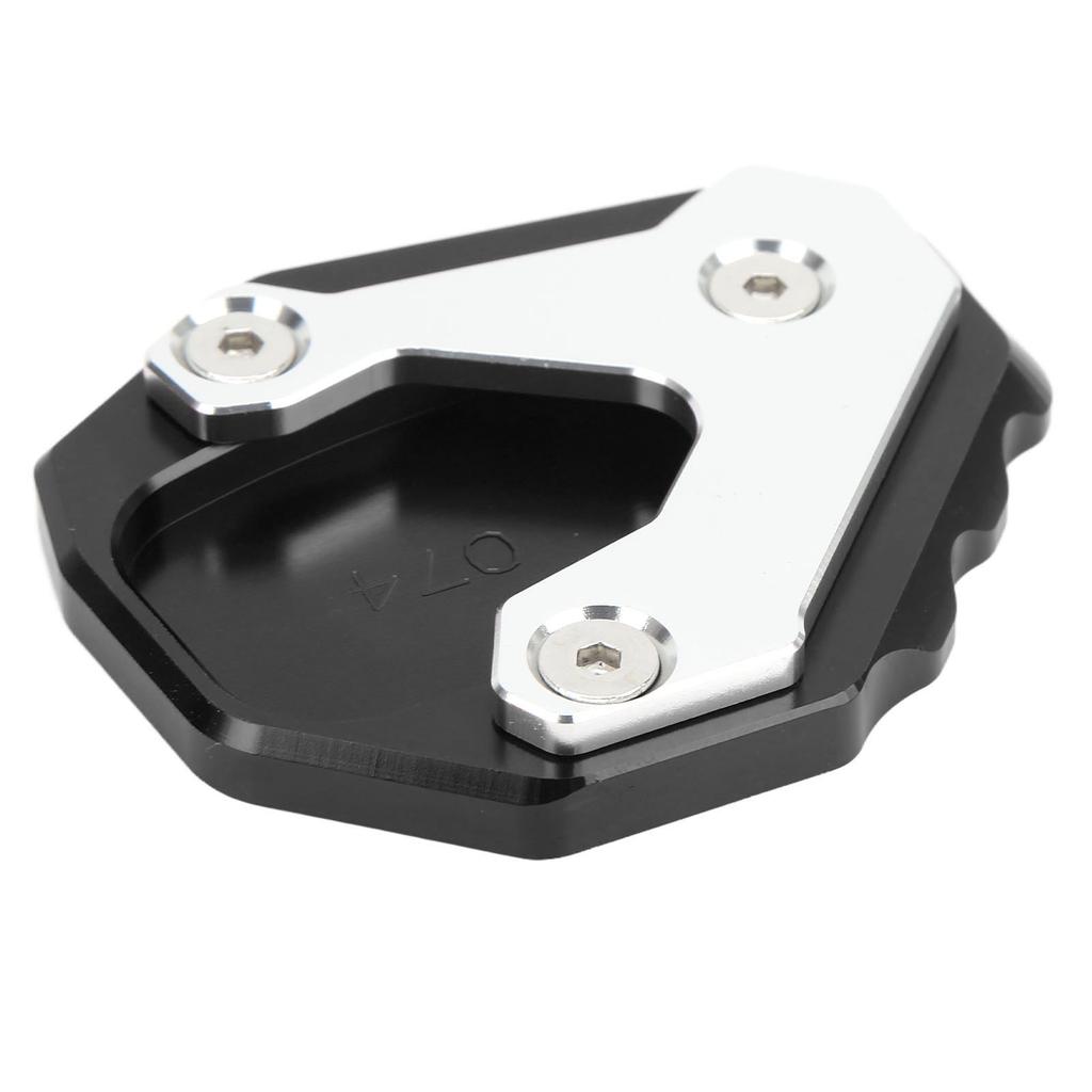 Motorcycle Kickstand Enlarger Aluminium Alloy Side Stand Extension Plate Pad Replacement for CB500X 2019+(Black )
