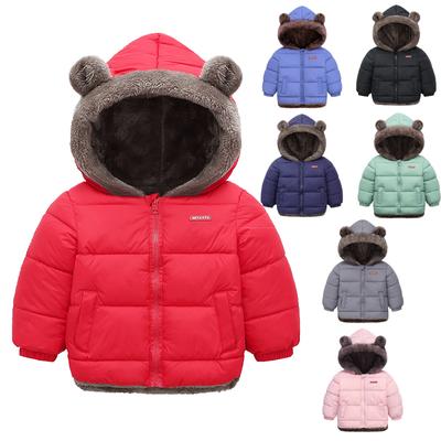 Oberbekleidung Jungenbekleidung (Größen 4 und höher) Kinder Jungen Winter Warm Fell Kapuze Gepolsterter Mantel Jacke Parka Outwear 2-5Years